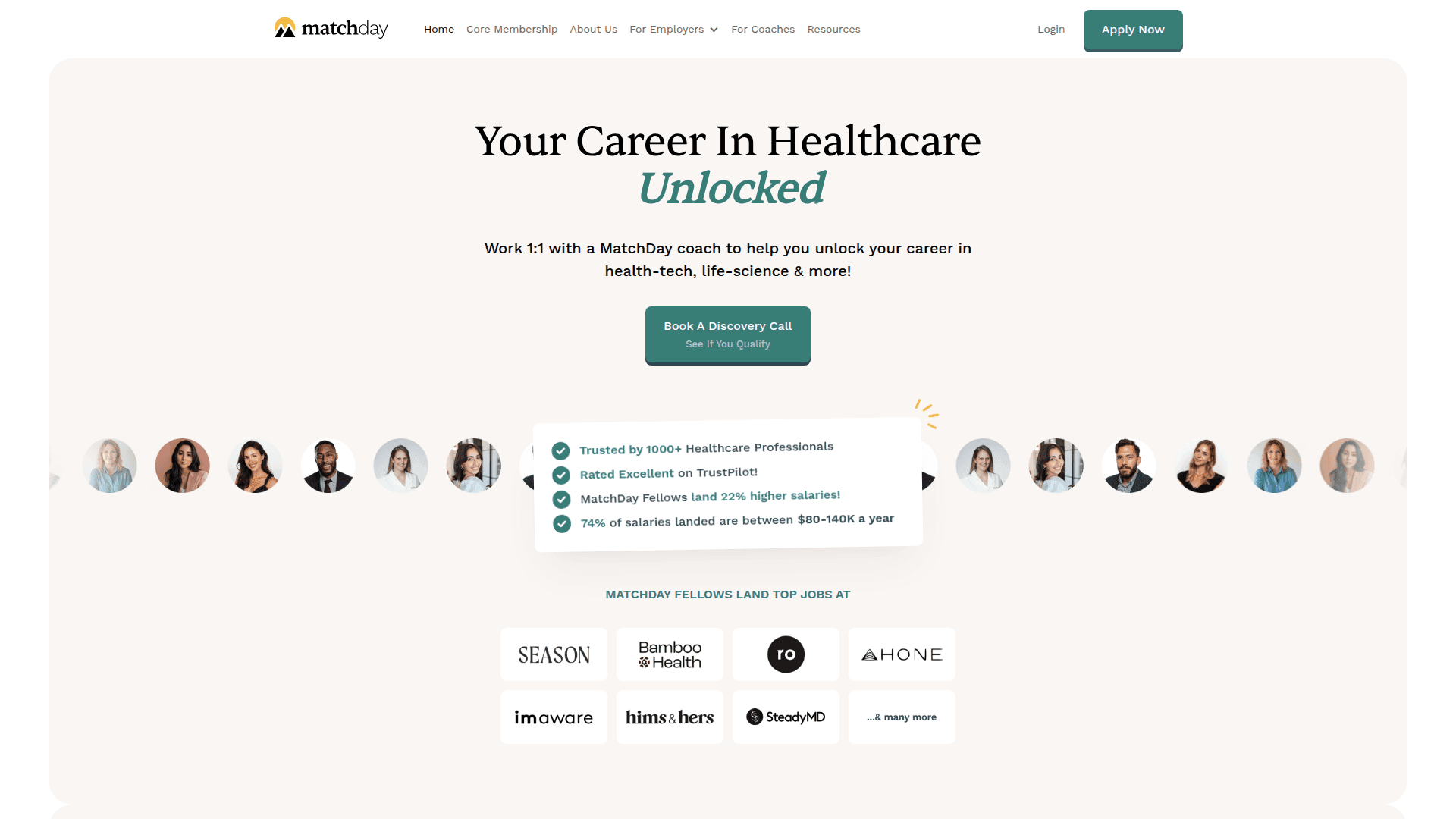 MatchDay Health booking page optimized with Humblytics
